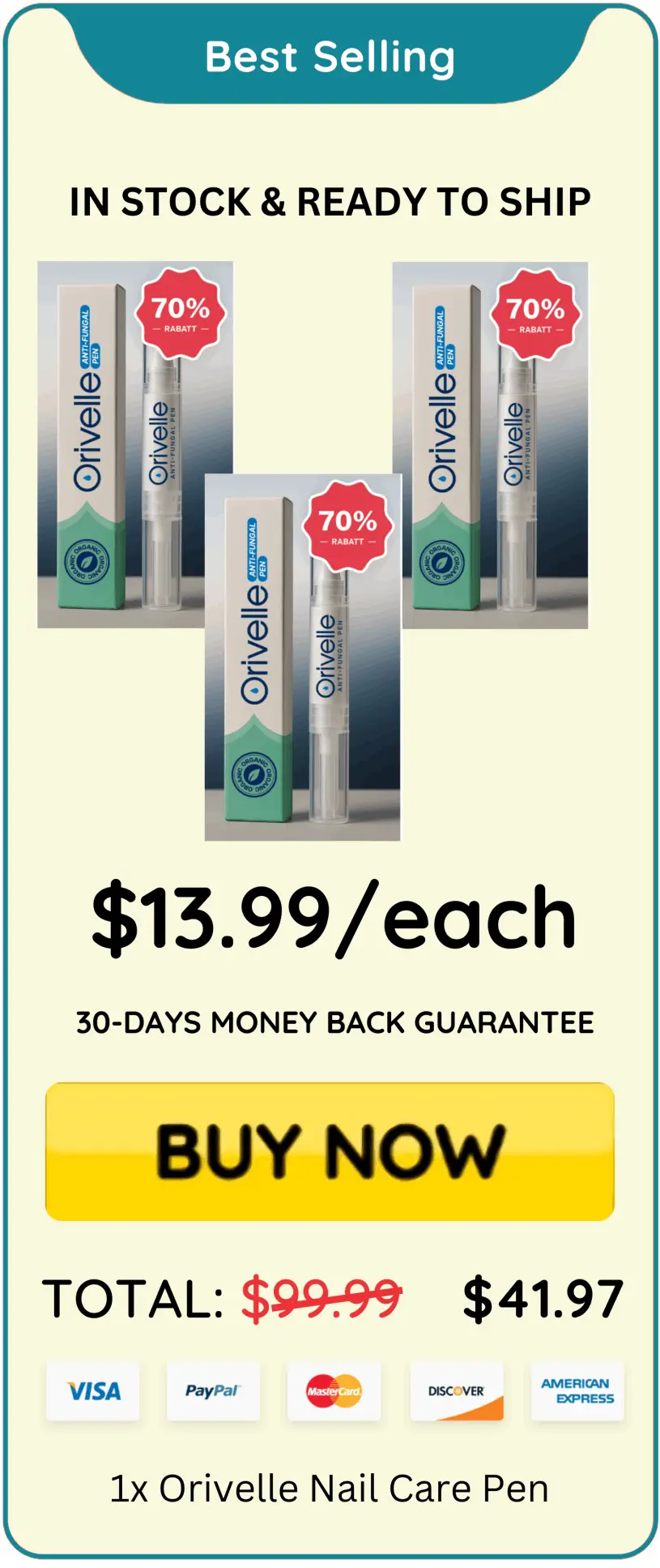 Orivelle Nail Fungus Pen offer pricei – Orivelli